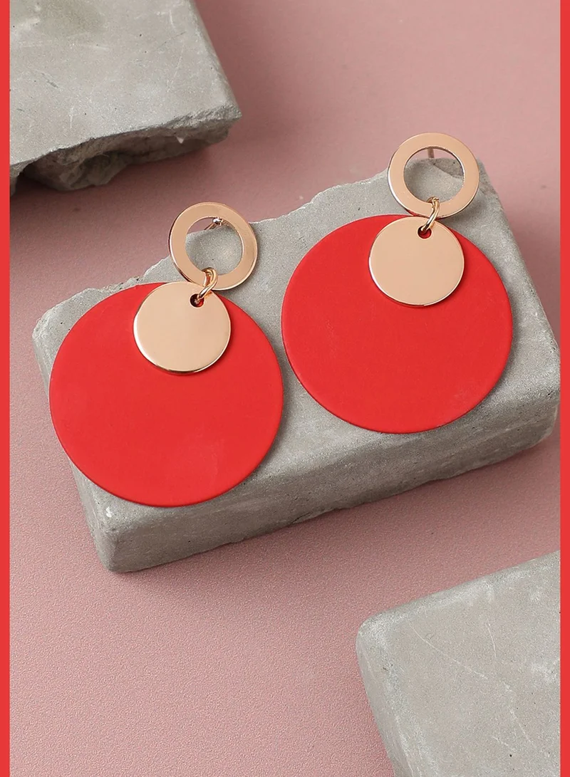 SOHI Gold Plated Party Designer Drop Earring For Women