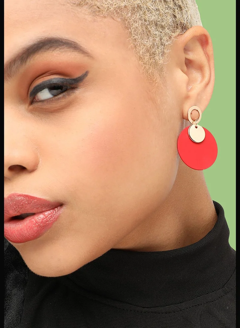 SOHI Gold Plated Party Designer Drop Earring For Women