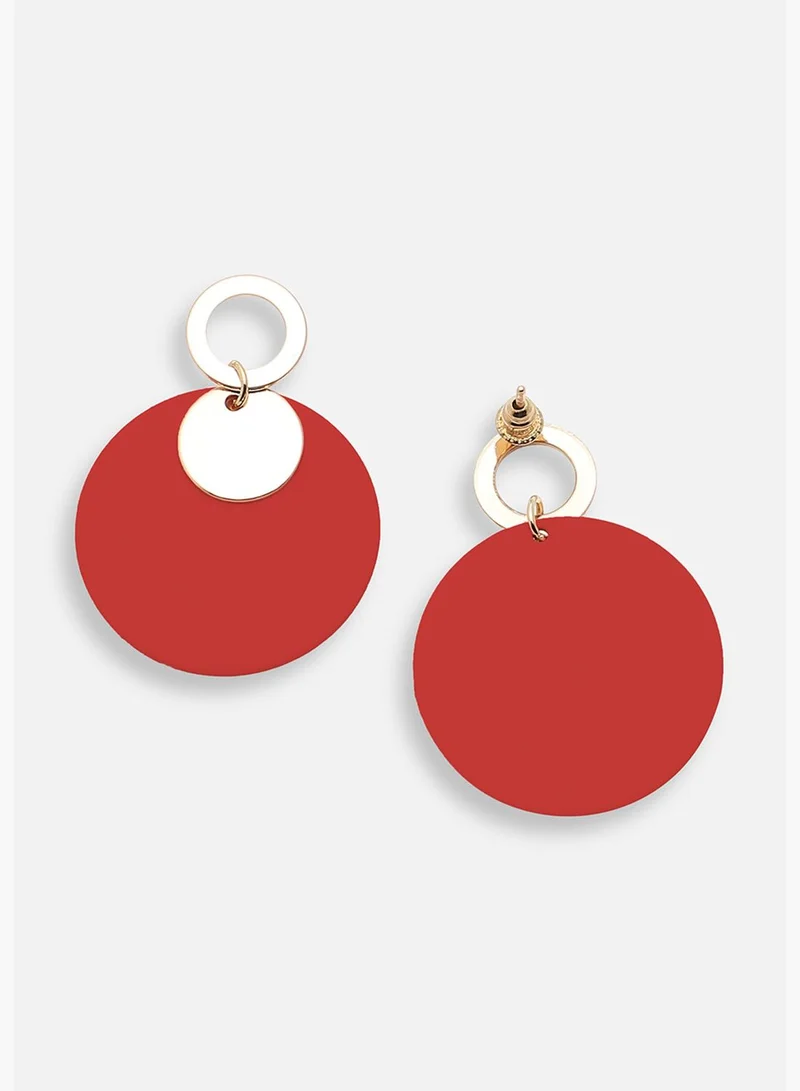 SOHI Gold Plated Party Designer Drop Earring For Women
