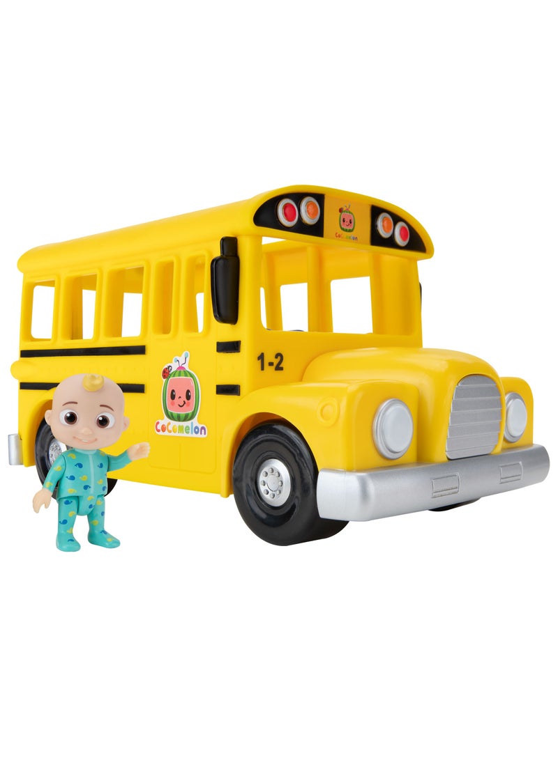 Jazwares حافلة المدرسة الموسيقية من كوكوميلون مع شخصية جي جي | تعزف أغنية "عجلات الحافلة" | لعبة تعليمية مبكرة | تساعد في تطوير المهارات الحركية | هدية مثالية للرضع والأطفال الصغار - Image 3