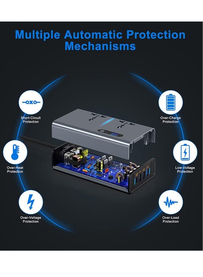 JAJEEK "New Versatile 200W DC/AC Inverter – Power Your Devices On the Go" - Image 4