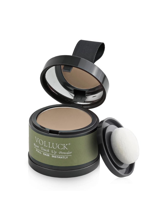 VOLLUCK Root Touch up Powder Instant Hairline Powder for Thinning Areas and Gray Hair Coverage Natural and Nongreasy Root Cover up for Women and Men Light Coffee 014 Ounce - Image 2