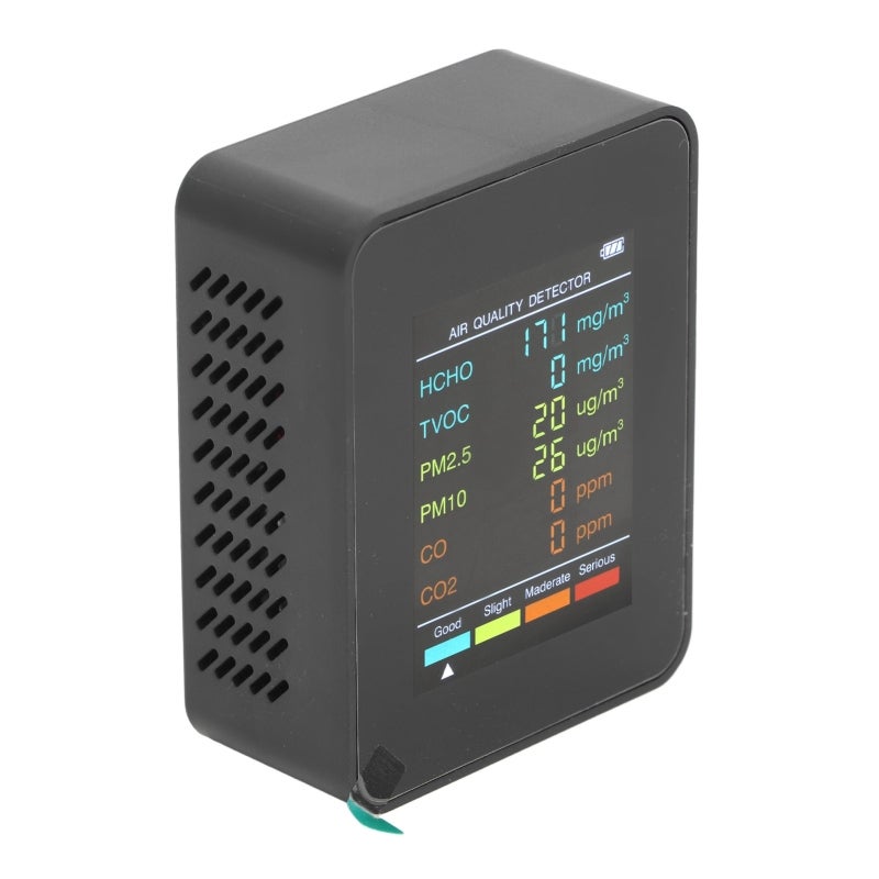 Air Quality Monitor ABS Material Accurate Inspection Portable Detector - USB Charging CO2 TVOC Detector for Indoor Home Use - Image 4