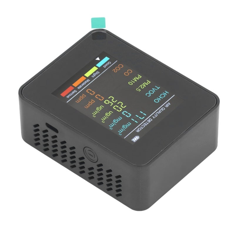 Air Quality Monitor ABS Material Accurate Inspection Portable Detector - USB Charging CO2 TVOC Detector for Indoor Home Use - Image 2