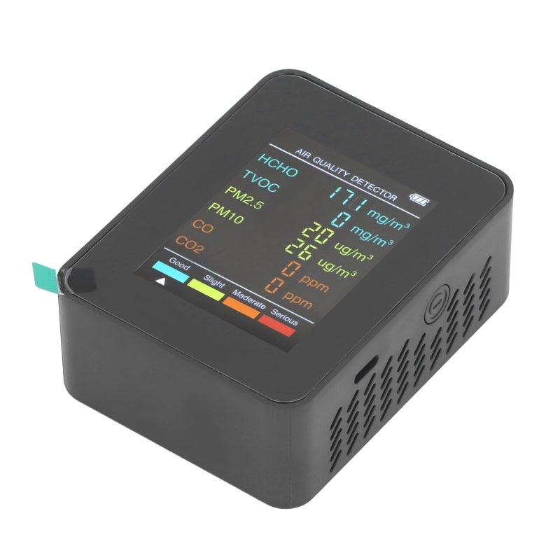 Air Quality Monitor ABS Material Accurate Inspection Portable Detector - USB Charging CO2 TVOC Detector for Indoor Home Use - Image 1