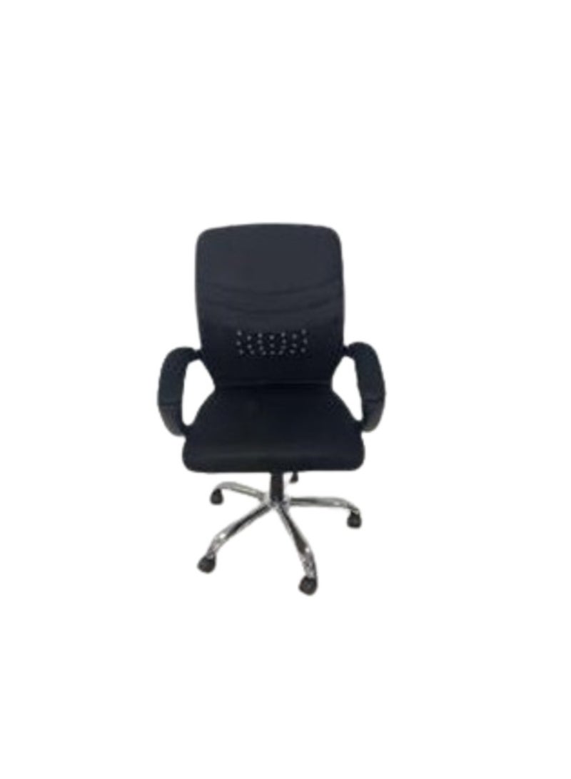 elhelow style Mid Back Mesh Computer Chair Swivel Ergonomic Executive Chair With Armrests Waiting Chair 50X50X110 Cm 