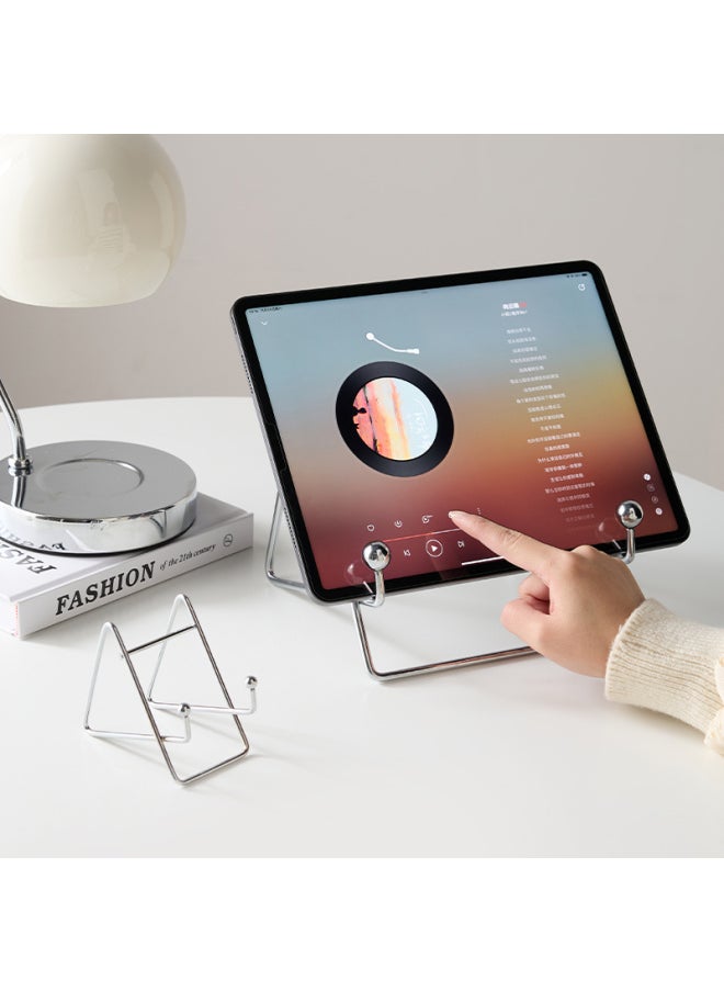 Internet Class Milli Special Wind And Fate Play Apple Stand Live Desktop Tablet Stand IPad Stand Read-Color:Small Silver Mobile Phone Holder-regular Style