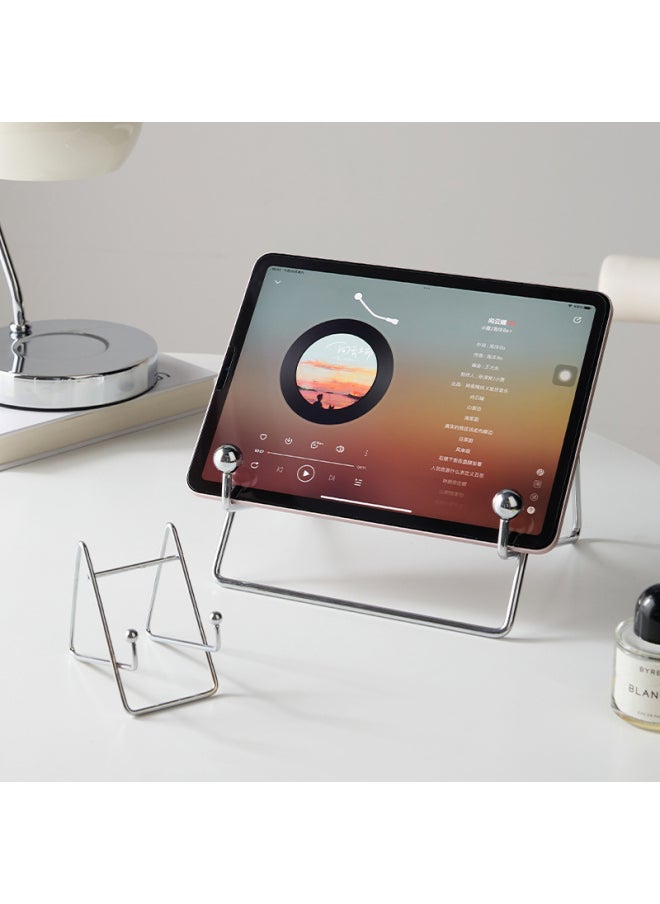 Internet Class Milli Special Wind And Fate Play Apple Stand Live Desktop Tablet Stand IPad Stand Read-Color:Small Silver Mobile Phone Holder-regular Style