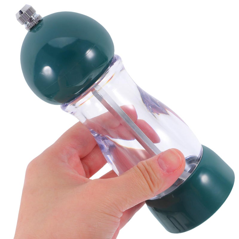Adjustable Ceramic Pepper Mill and Spice Grinder 6 Inch Plastic Jar for Kitchen BBQ - Image 5
