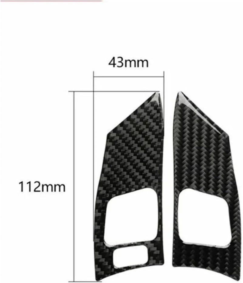 Wivplex Carbon Fiber Steering Wheel Button Cover for Lexus IS250 300 350 - Image 2