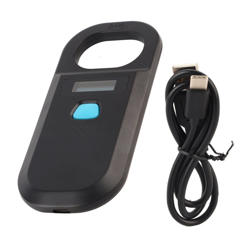 Animal Tag Reader With OLED Screen Strong Compatibility For EMID FDX-B - Non-Contact Reading 128 Tags Storage For Pet Supplies - Image 1