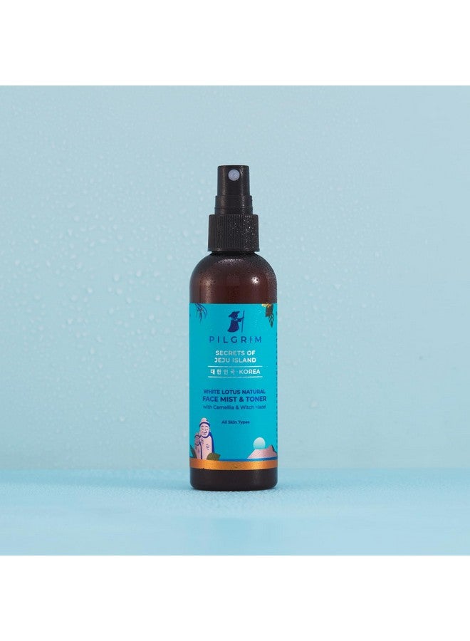 PILGRIM Korean Beauty White Lotus Refreshing Face Mist & Toner | Toner For Glowing Skin | Alcohol-Free Mist & Toner For Open Pores Tightening | Korean Skin Care Products | Women & Men | 100 Ml  - Image 1
