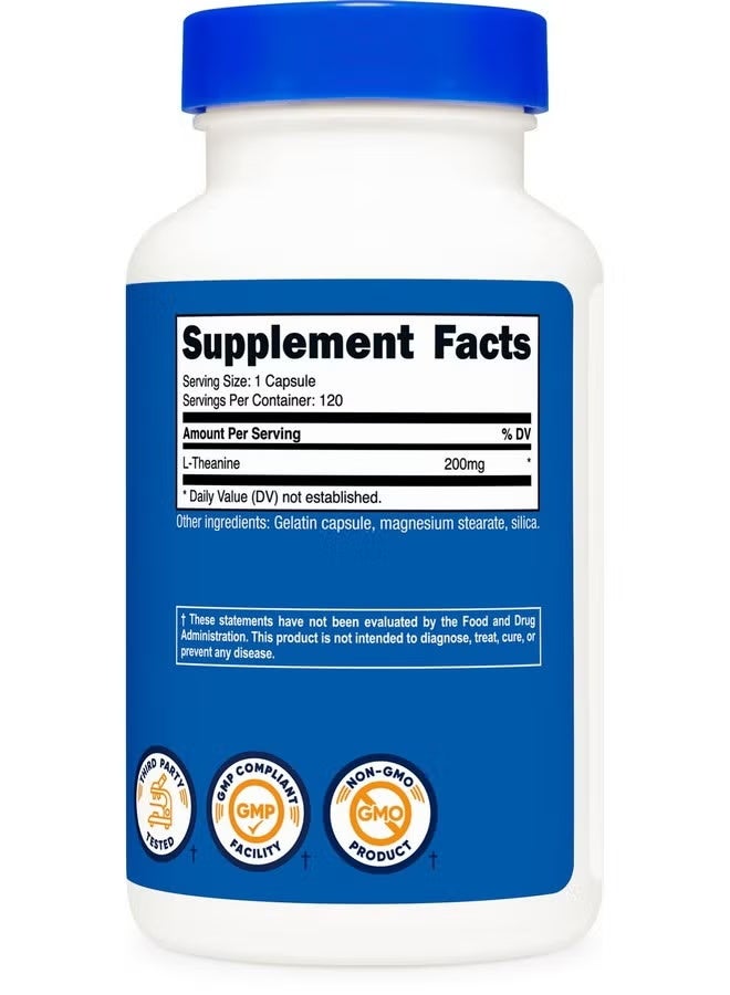 Nutricost, L-Theanine, 200 mg, 120 Capsules - Image 5