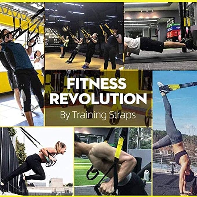 rayihni P3-3 Pro Suspension Trainer Kit Trx Sling Set All-In-One Perfect For Travel And Working Out Indoors Durability And Extension Training Can Effectively Burn Fat And Improve Heart And Muscles - Image 5