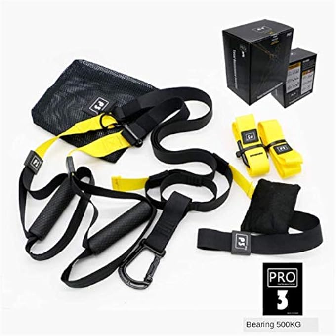 rayihni P3-3 Pro Suspension Trainer Kit Trx Sling Set All-In-One Perfect For Travel And Working Out Indoors Durability And Extension Training Can Effectively Burn Fat And Improve Heart And Muscles - Image 2