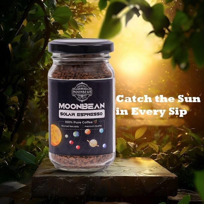 Moonbean Espresso Flavored Instant Coffee 50g | 100% Pure Arabica | Premium Freeze-Dried Coffee with Rich & Exotic Espresso Flavor | No Added Sugar | Bold & Smooth Taste - Image 2