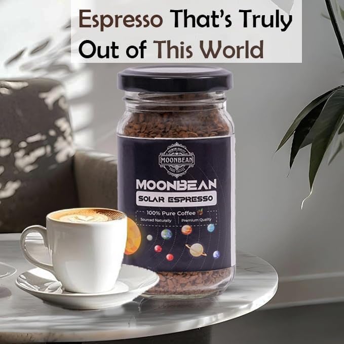 Moonbean Espresso Flavored Instant Coffee 50g | 100% Pure Arabica | Premium Freeze-Dried Coffee with Rich & Exotic Espresso Flavor | No Added Sugar | Bold & Smooth Taste - Image 4