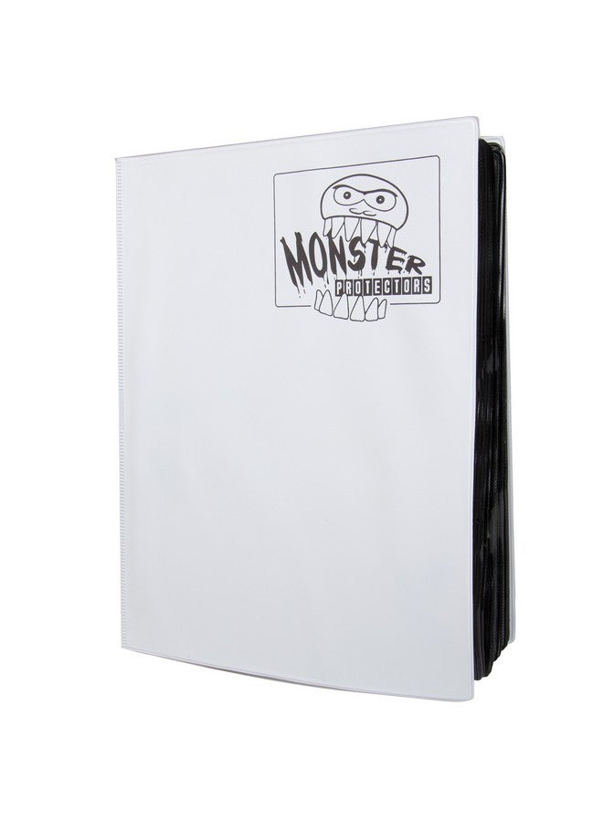 Monster Protectors Monster 9 Pocket Trading Card Mega XL Binder - Matte White Album, Anti-Theft & Drop TCG Protection w Side Loading Padded Pockets, Double Sided, Holds 720 Cards, Sports, Gaming, Kpop, Gift  - Image 5
