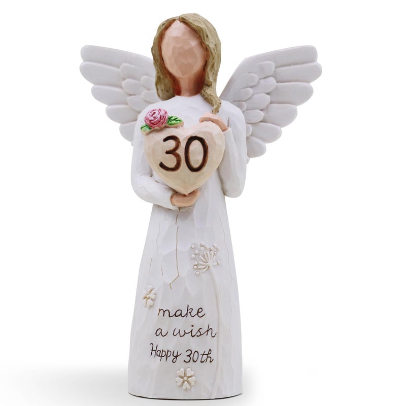 AcowSpt 30th Birthday Decorations for Her, 30th Birthday Gifts for Her, Sculpted Hand-Painted Figurine - Image 1