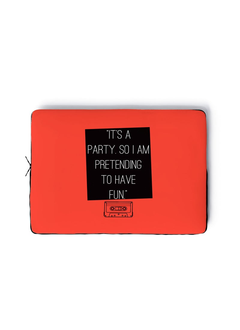LOUD UNIVERSE Laptop Sleeve 13 inch Party Qoute TV Series Netflix 13 Reasons Why Quote Tablet Sleeve - Image 1