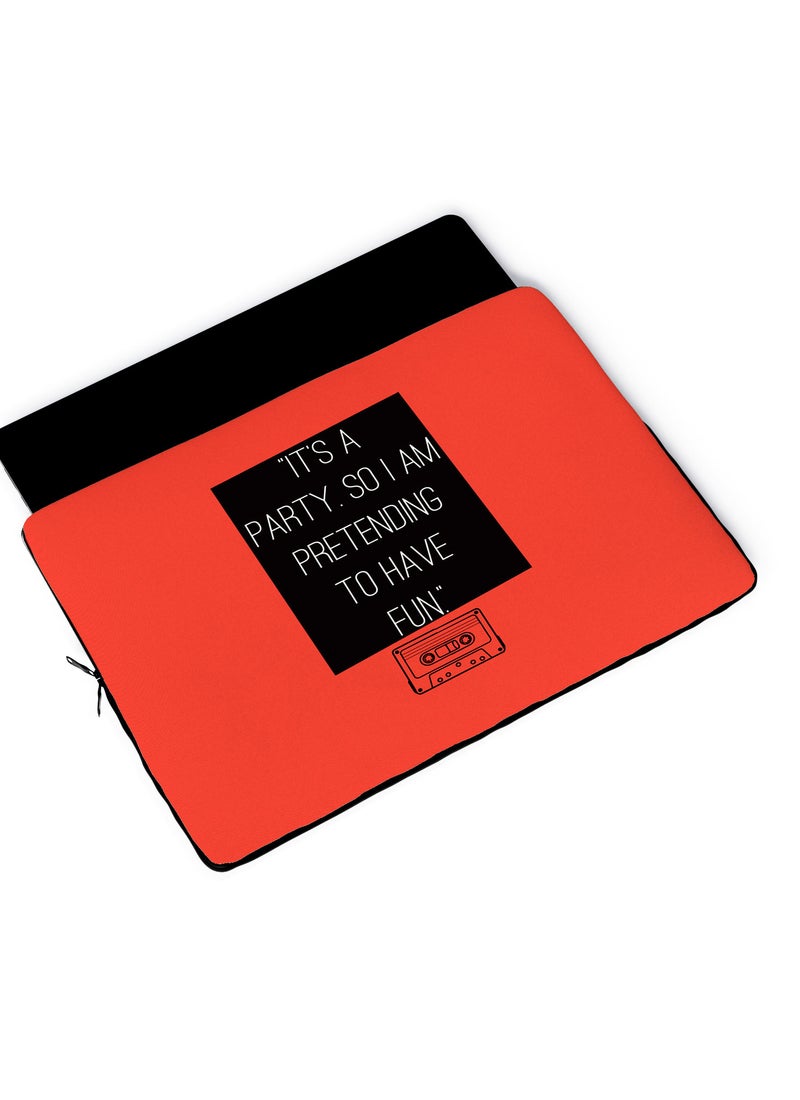 LOUD UNIVERSE Laptop Sleeve 13 inch Party Qoute TV Series Netflix 13 Reasons Why Quote Tablet Sleeve - Image 4