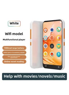 Mp4wifi Can Surf The Internet Bluetooth Mp3 Reading Novels P3 Player Walkman Student Version Mp6 Super Bz-Body Color:▓White [wifi Internet Access + Supports Bluetooth + High-definition Color Screen]░-Memory Capacity:▓8g Body Memory + 8g Memory Card - Package 1 [official Standard + Heavy Bass Headphones]░