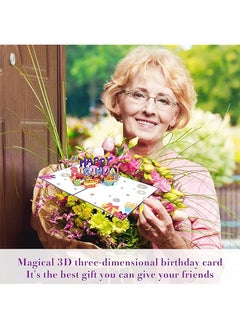 DMG TECH 3D Birthday Card Handmade 3D Cut Out Pop Up Cards With Blank Envelope Exquisite Paper Cut Birthday Card Pop Up Cards Warm Gifts For Lover And Friends 1 Pieces  - Image 5