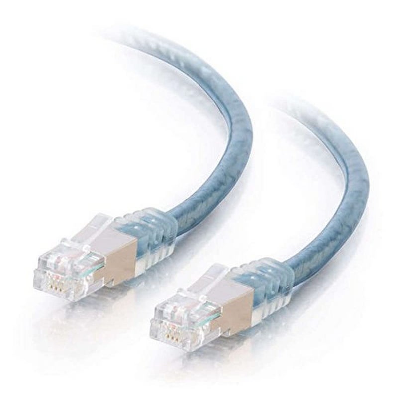 C2G RJ11 Ethernet Network Cable For DSL Internet 100 foot long 28726 Transparent Blue