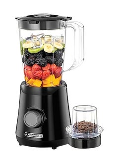 BLACK&DECKER Black & Decker + 500W Blender with Grinding Mill and Clear 1.5 Liter BX530-B5  - Image 1