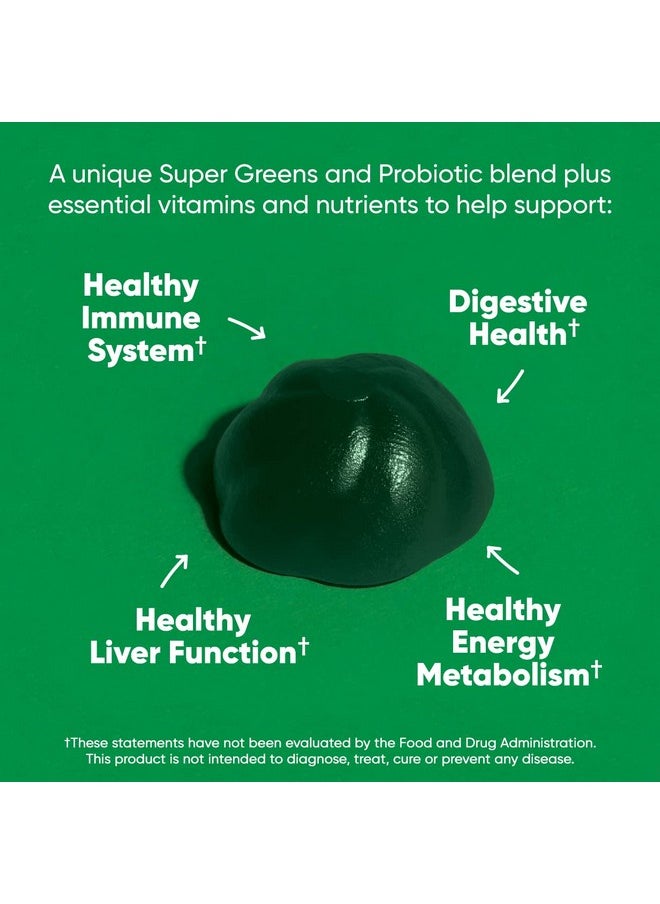 Goli - Goli SuperGreen Vitamin Gummy - 60 Count - Essential Vitamins and Minerals - Plant-Based, Vegan, Gluten-Free & Gelatin Free - Health from Within, Pack of 1 - Image 1
