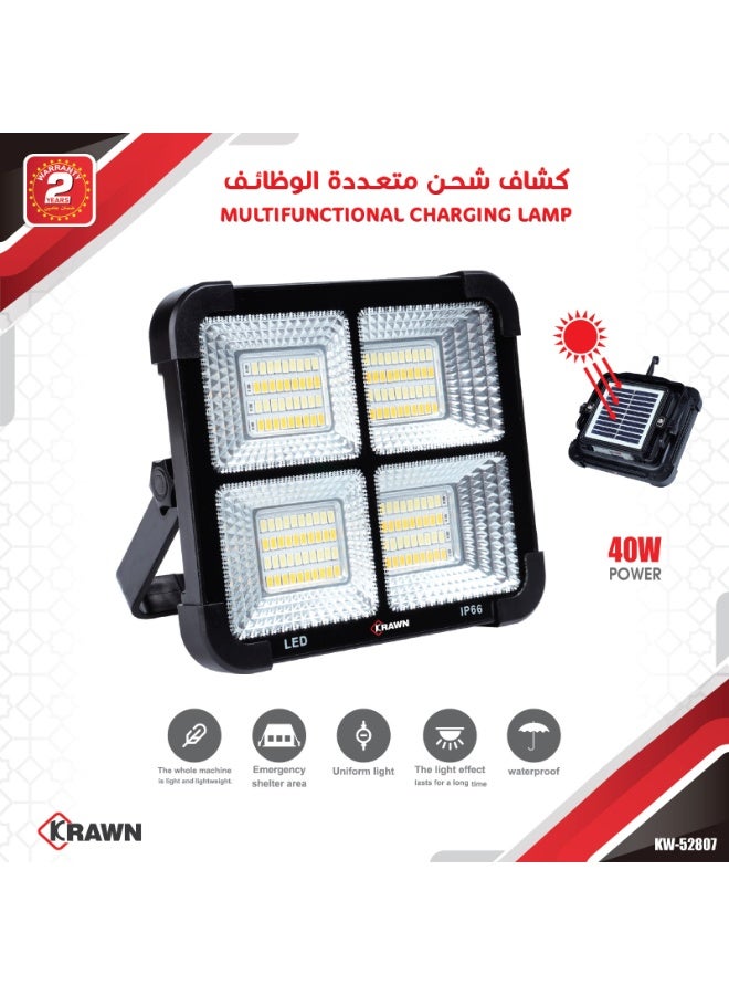 KRAWN Multifunctional Solar Charging Spotlight