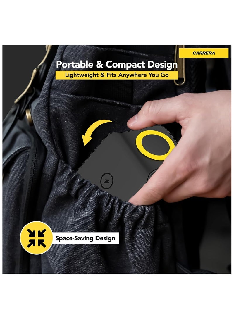 CARRERA 3 in 1 Wireless Charger Stand CWC-234, 15W Fast Charging for Phone, 5W for Earbud, 2.5W for Watch, Type C Cable Included, Multi-Device Compatible - Image 4