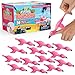 PICK A TOY 36 Pcs Flamingo Party Favors Toys for Kids Bird Shooter Game Finger Flingers Tropical Themed Decorations Kids Prizes Flying Rubber Chickens Slingshot Easter Egg Filler - Image 3