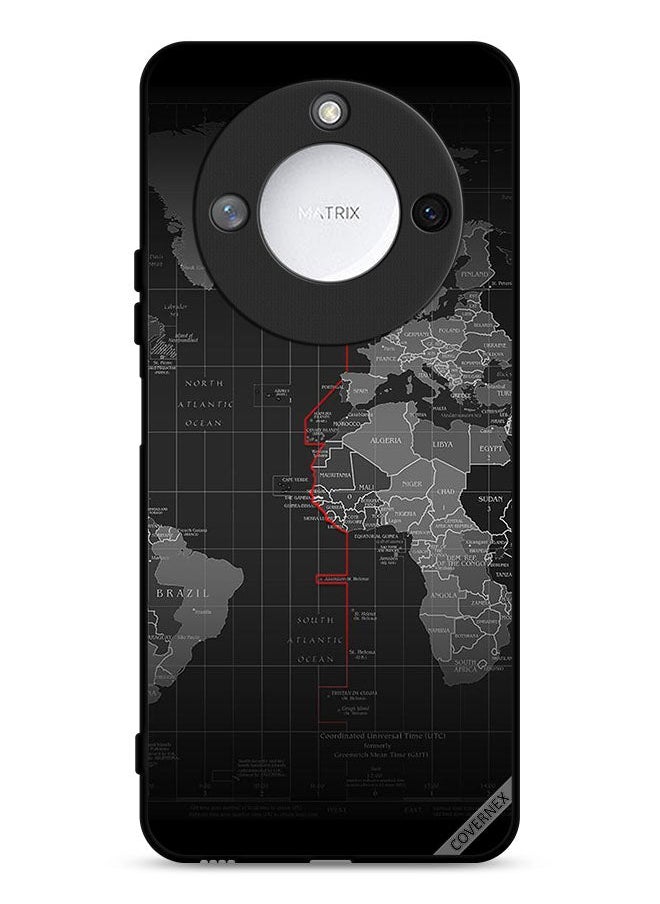 Covernex Honor X9c Smart 5G Protective Case Cover World Map  - Image 1