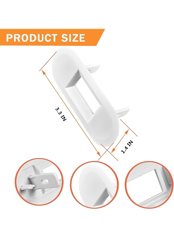 erorex Wh02X24399 Washing Machine Lid Lock Strike Pin And Wh01X24381 Washing Machine Lid Lock Bezel For Ge And Hotpoint Top Load Washing Machine Lid Lock Switch Replacement 4455158 - Image 4