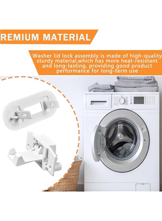 erorex Wh02X24399 Washing Machine Lid Lock Strike Pin And Wh01X24381 Washing Machine Lid Lock Bezel For Ge And Hotpoint Top Load Washing Machine Lid Lock Switch Replacement 4455158 - Image 2