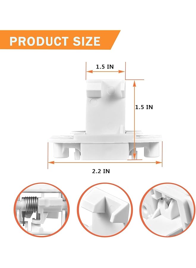 erorex Wh02X24399 Washing Machine Lid Lock Strike Pin And Wh01X24381 Washing Machine Lid Lock Bezel For Ge And Hotpoint Top Load Washing Machine Lid Lock Switch Replacement 4455158 - Image 5