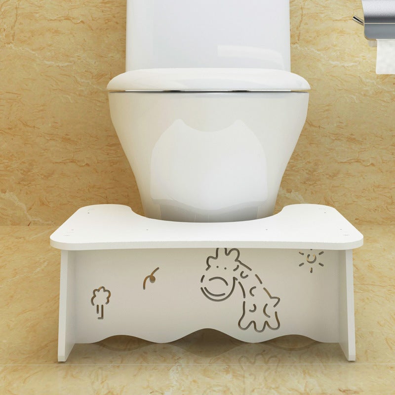 Generic Toilet Stool Non-Slip Elevated Bathroom Seating Fawn 