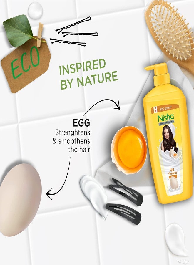Nisha Egg Protine Shampoo For Smooth Soft Silky Hair, 21.97 Fl Oz Deep Cleans For All Hair Types - Image 4