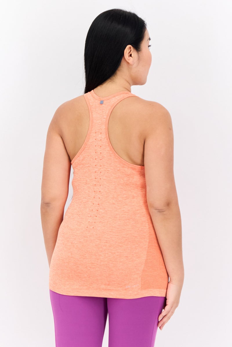 Nike Women Sportswear Fit Sleeveless Running Tank Top, Orange - Image 3