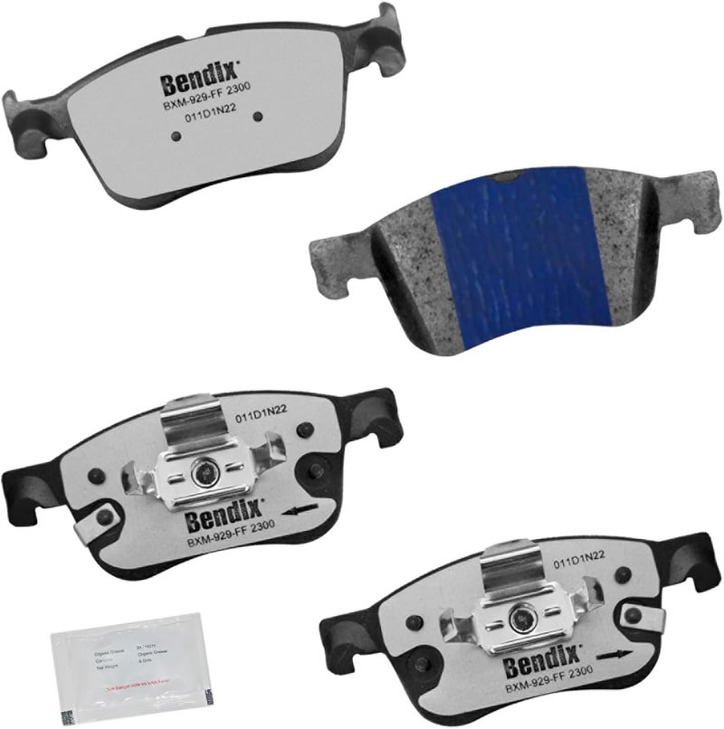 Bendix Fleet Metlok MKD2300FM Semi-Metallic Front Brake Pads for Ford Bronco Sport 2024-2021, Escape 2024-2020, Maverick 2024-2022, Lincoln Corsair 2024-2020 - Image 1