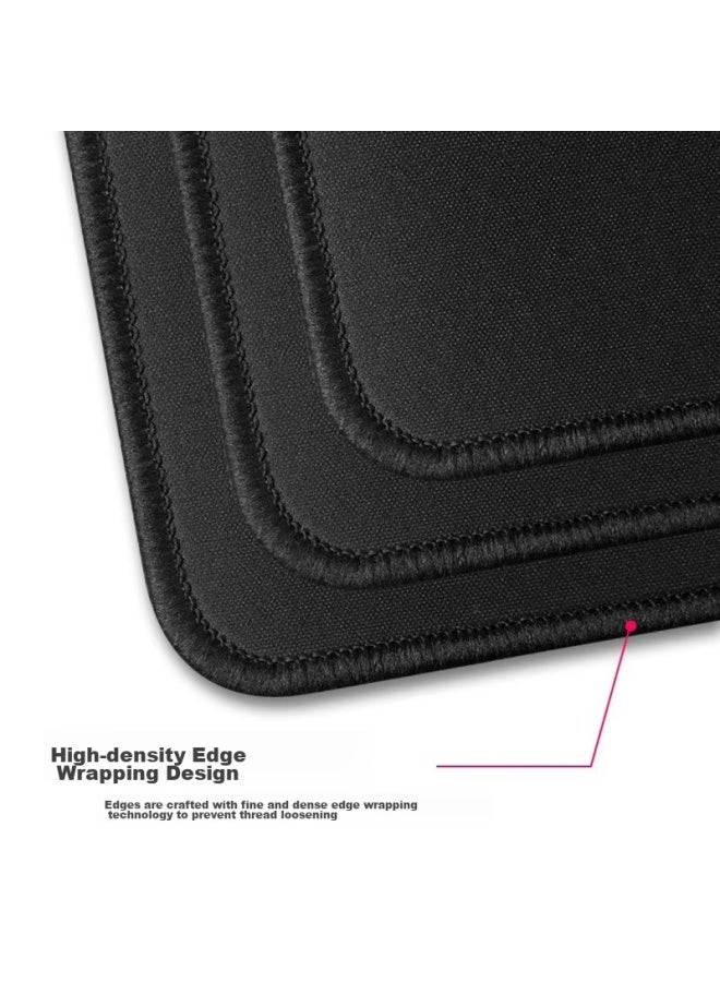 Lesailes Feidun Lesailes Gray Striped Gaming Mouse Pad, Large Size, Locking Edge, Thickened, For Office Computer Keyboard Desk, Gray And White, 800*300*3mm - Image 4