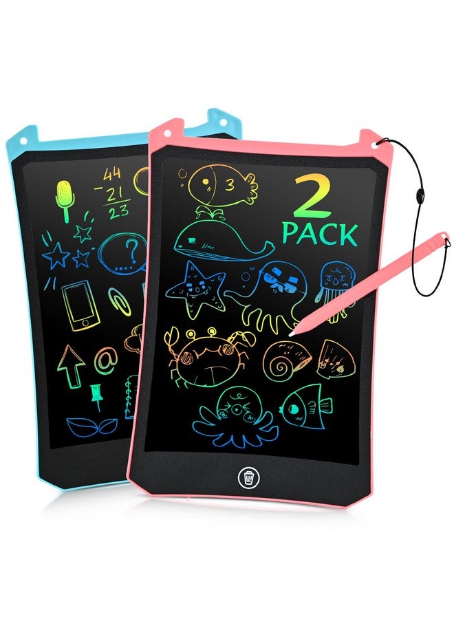 إيوكو ألعاب للأطفال من سن 2 إلى 4 سنوات، هدايا للأطفال، أجهزة لوحية للكتابة للأطفال، عبوة من قطعتين، أساسيات السفر للأطفال الصغار، كتب تلوين بدون فوضى للأطفال الصغار من سن 1 إلى 3 سنوات، هدية عيد الميلاد للبنات والأولاد - 8.5 بوصة - Image 1