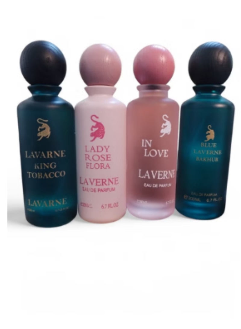Laverne LAVERNE BLUE BAKHUR AND LADY ROSE FLORA AND KING AND IN LOVE 200ML - Image 2