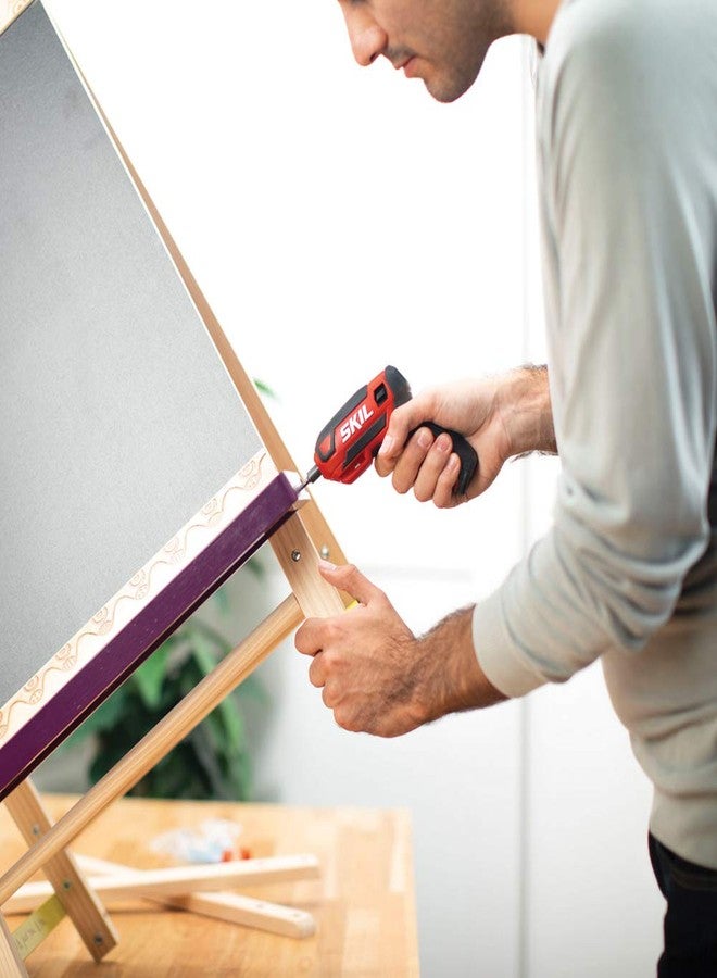 SKIL Rechargeable 4V Cordless Screwdriver Includes 9pcs Bit, 1pc Bit Holder, USB Charging Cable - SD561801 - Image 5