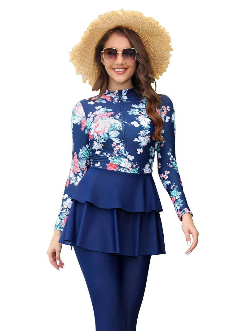 Muslim Swimwear Women'S Conservative Swimwear Printed Women'S Beach Swimwear Burkini - Image 5
