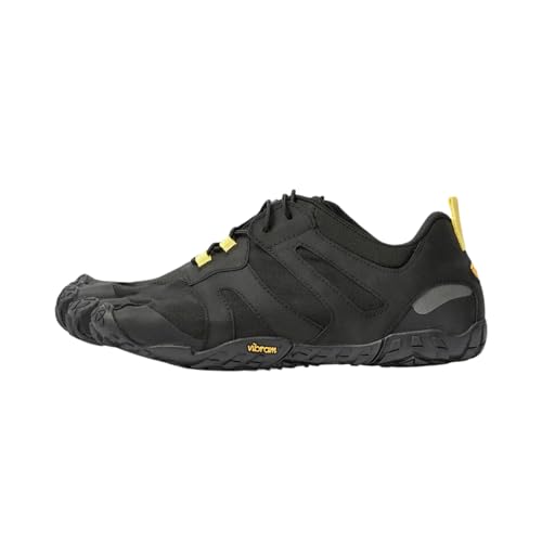 Vibram Men's FiveFingers V-Trail 2.0 Shoe, Black/Yellow, 38 EU / 6.5-7 US - Image 1