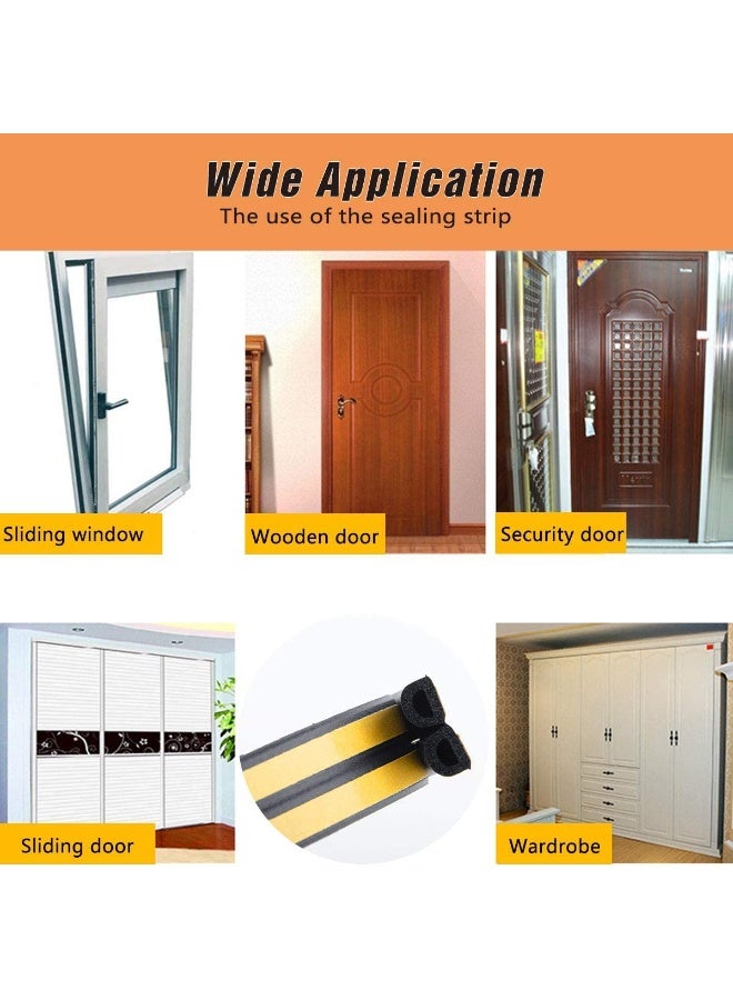 Weikang Self-Adhesive EPDM Door & Window Weather Stripping, Soundproof Insulation Seal Strip - Image 5
