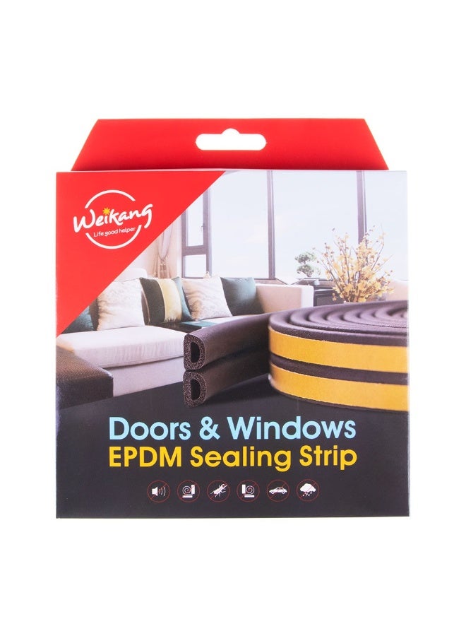 Weikang Self-Adhesive EPDM Door & Window Weather Stripping, Soundproof Insulation Seal Strip - Image 1