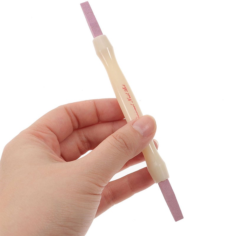 2pcs Cuticle File: Dual-End Nail Pusher Stick for Cuticle Care - Professional Manicure Tool Fingernails Toenails Buffer for Salon and DIY Nail Art - Image 2
